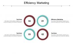 Efficiency marketing ppt powerpoint presentation gallery layout cpb