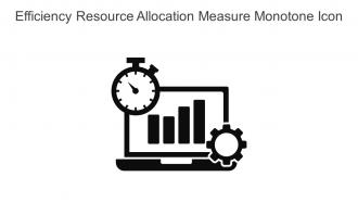 Efficiency Resource Allocation Measure Monotone Icon In Powerpoint Pptx Png And Editable Eps Format