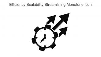 Efficiency Scalability Streamlining Monotone Icon In Powerpoint Pptx Png And Editable Eps Format