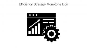 Efficiency Strategy Monotone Icon In Powerpoint Pptx Png And Editable Eps Format