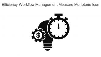 Efficiency Workflow Management Measure Monotone Icon In Powerpoint Pptx Png And Editable Eps Format