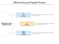 Efficient accounts payable process ppt powerpoint presentation pictures deck cpb