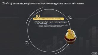 Efficient Bake Shop Advertising Plan To Increase Sales Volume Powerpoint Presentation Slides MKT CD V Editable Customizable