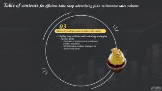Efficient Bake Shop Advertising Plan To Increase Sales Volume Powerpoint Presentation Slides MKT CD V Engaging Customizable