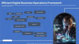 Efficient Digital Business Operations Framework