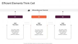 Efficient Elements Think Cell In Powerpoint And Google Slides Cpb
