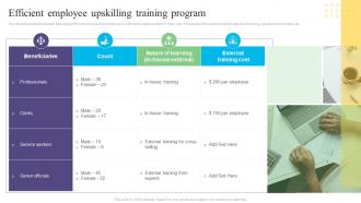 Efficient Employee Upskilling Training Program