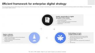 Efficient Framework For Enterprise Digital Strategy