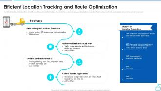 Efficient Location Tracking And Route Optimization Ppt Inspiration