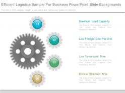 Efficient logistics sample for business powerpoint slide backgrounds