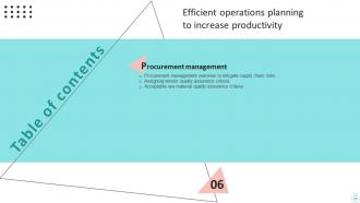 Efficient Operations Planning To Increase Productivity Powerpoint Presentation Slides Strategy CD V Aesthatic Graphical