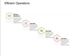 Efficient operations ppt powerpoint presentation model designs download cpb