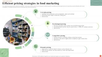 Efficient Pricing Strategies In Food Marketing