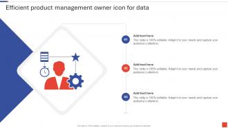 Efficient Product Management Owner Icon For Data