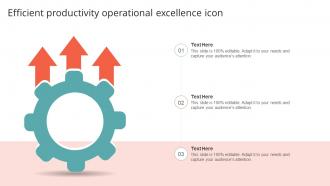 Efficient Productivity Operational Excellence Icon