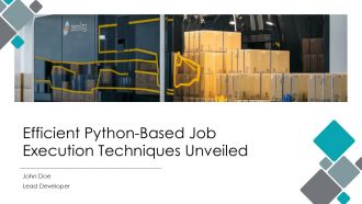 Efficient Python Based Job Execution Techniques Unveiled PPT Template ST AI