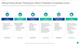 Efficient Recruitment Planning Enhancing New Recruit Enrollment