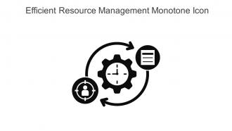 Efficient Resource Management Monotone Icon In Powerpoint Pptx Png And Editable Eps Format