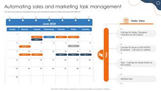 Efficient Sales Processes With CRM Automating Sales And Marketing Task Management CRP DK SS