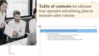 Efficient Tour Operator Advertising Plan To Increase Sales Volume Complete Deck Strategy CD V Adaptable Professionally