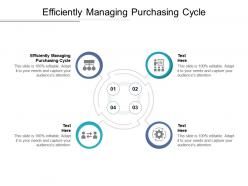 Efficiently managing purchasing cycle ppt powerpoint presentation gallery examples cpb