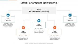 Effort Performance Relationship In Powerpoint And Google Slides Cpb