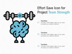 Effort Save Icon For Project Team Strength