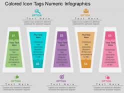 Eg colored icon tags numeric infographics flat powerpoint design