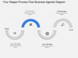 Eg four staged process flow business agenda diagram powerpoint template