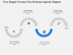 Eg four staged process flow business agenda diagram powerpoint template