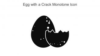 Egg With A Crack Monotone Icon In Powerpoint Pptx Png And Editable Eps Format