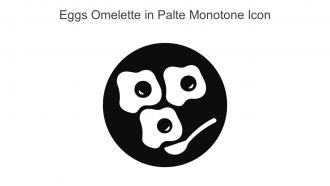 Eggs Omelette In Palte Monotone Icon In Powerpoint Pptx Png And Editable Eps Format