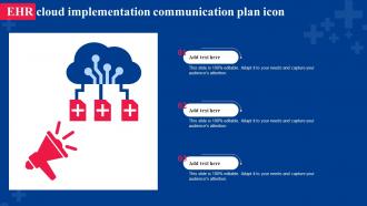 EHR Cloud Implementation Communication Plan Icon