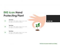 Ehs icon hand protecting plant