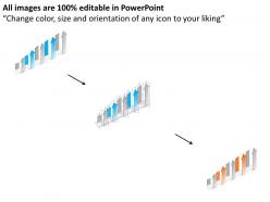 Ei business and finance analysis arrow bar graph powerpoint template