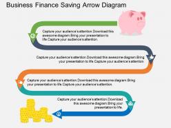 Ei business finance saving arrow diagram flat powerpoint design