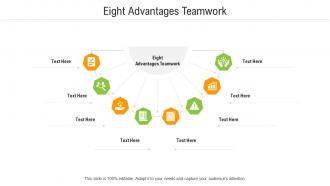 Eight advantages teamwork ppt powerpoint presentation inspiration clipart images cpb
