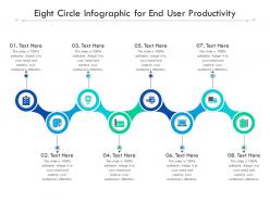 Eight circle for end user productivity infographic template
