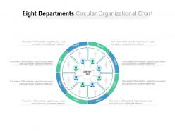 Eight Departments Circular Organizational Chart