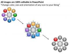 Eight diverging steps a circular process arrows diagram software powerpoint slides