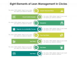 Eight Elements Of Lean Management In Circles
