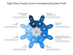 Eight Piece Puzzle Circle Of Increasing Business Profit