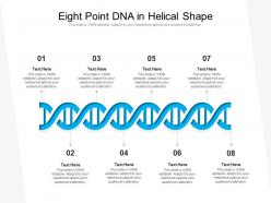 Eight point dna in helical shape