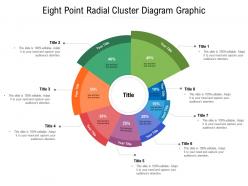 Eight point radial cluster diagram graphic