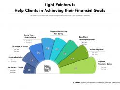 Eight pointers to help clients in achieving their financial goals