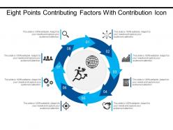 Eight points contributing factors with contribution icon