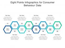 Eight points for consumer behaviour data infographic template