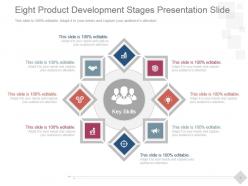 Eight product development stages presentation slide