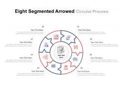 Eight segmented arrowed circular process