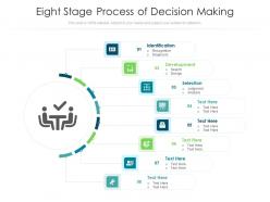 Eight stage process of decision making